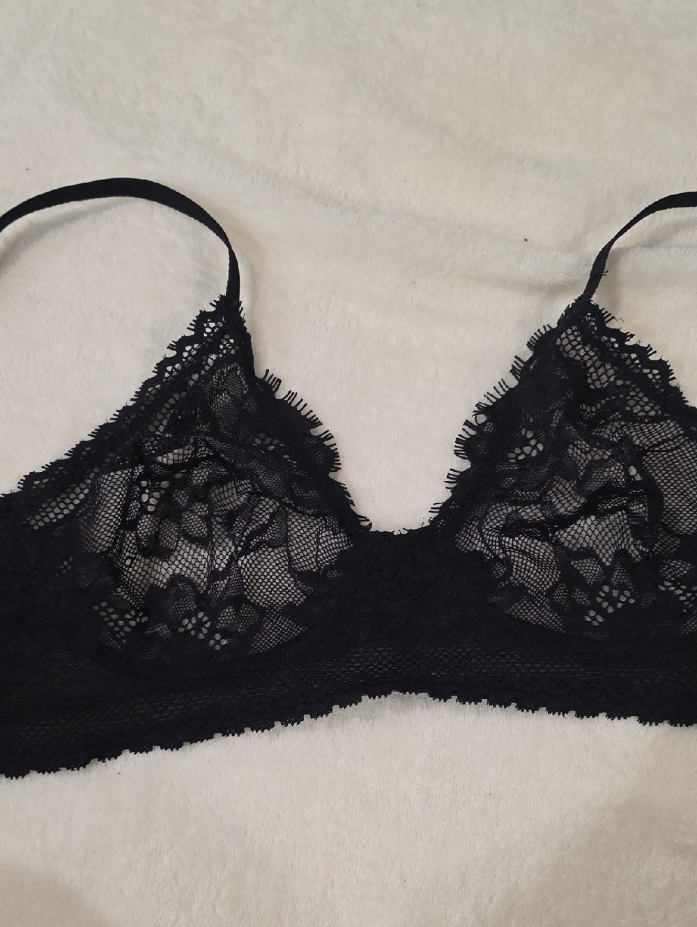 La SENZA Black Lace Bralette - Medium